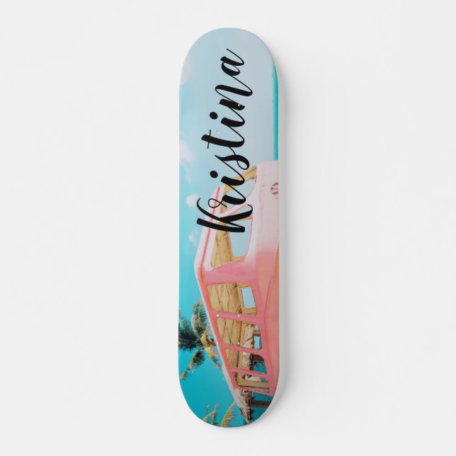 Skateboard abstracta personalizada (Anverso )