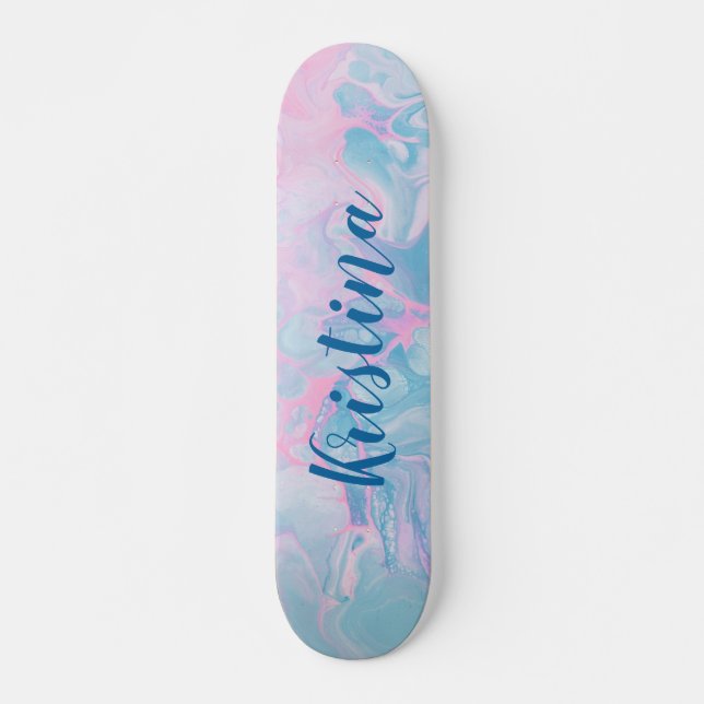 Skateboard abstracta personalizada (Anverso )
