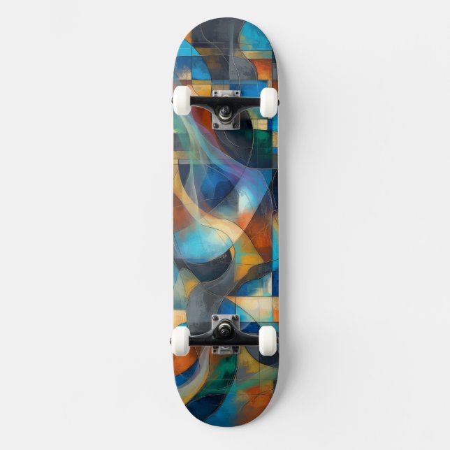 Skateboard abstracto (Anverso)