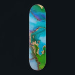 Skateboard Abstracto colorido del Relieve metalizado dorado d<br><div class="desc">Este diseño se puede personalizar eligiendo la opción personalizar para agregar texto o realizar otros cambios. Si este producto tiene la opción de transferir el diseño a otro artículo, asegúrese de ajustar el diseño para que se ajuste si es necesario. Póngase en contacto conmigo en colorflowcreations@gmail.com si desea tener este...</div>