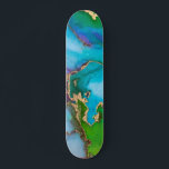 Skateboard Abstracto colorido del Relieve metalizado dorado d<br><div class="desc">Este diseño se puede personalizar eligiendo la opción personalizar para agregar texto o realizar otros cambios. Si este producto tiene la opción de transferir el diseño a otro artículo, asegúrese de ajustar el diseño para que se ajuste si es necesario. Póngase en contacto conmigo en colorflowcreations@gmail.com si desea tener este...</div>