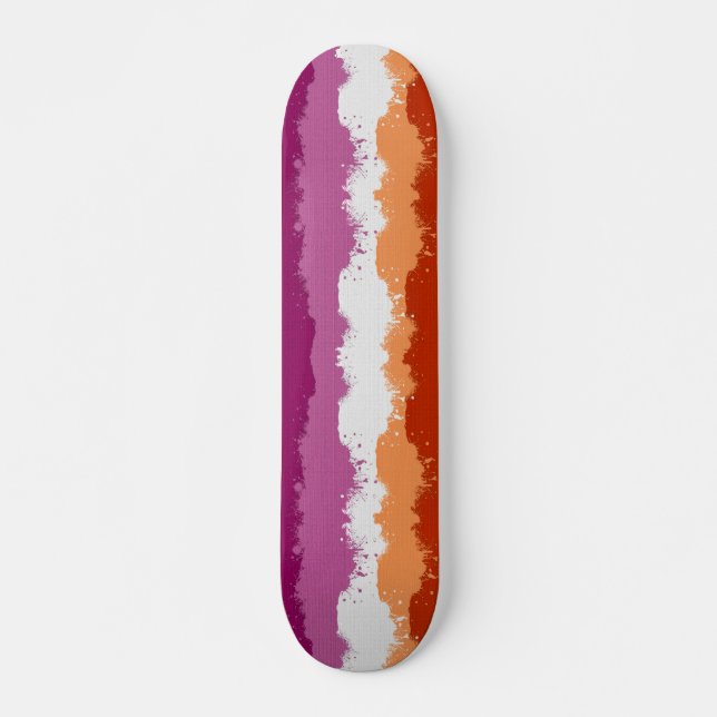 Skateboard Abstrakt del Orgullo Lesbiano (Anverso )