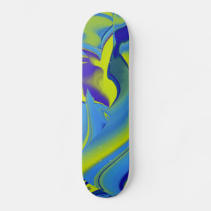 Skateboard Abstrakt regenbogen