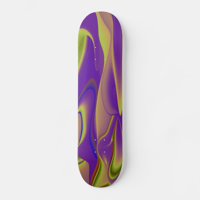 Skateboard Abstrakt Regenbogen (Anverso)