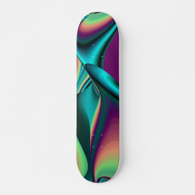 Skateboard Abstrakter Regenbogen (Anverso )