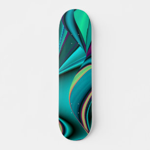 Skateboard Abstrakter Regenbogen