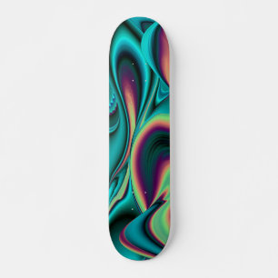 Skateboard Abstrakter Regenbogen