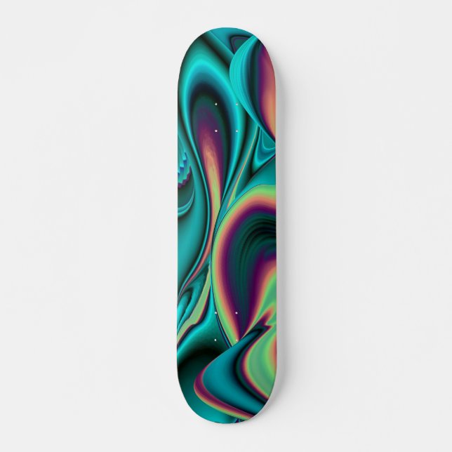 Skateboard Abstrakter Regenbogen (Anverso )