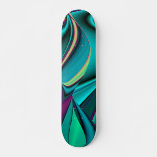 Skateboard Abstrakter Regenbogen