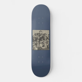 Skateboard Académicos en una conferencia (por William Hogarth