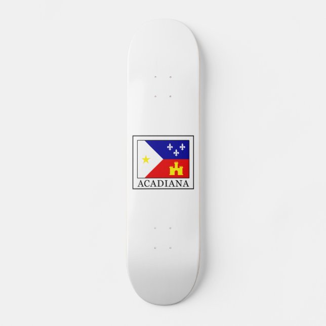 Skateboard Acadiana (Anverso)