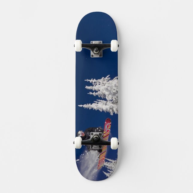 Skateboard Acción de snowboarding en Whitefish Mountain Resor (Anverso)