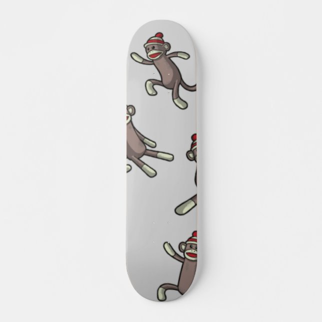 Skateboard Acción del mono de sock (Anverso )
