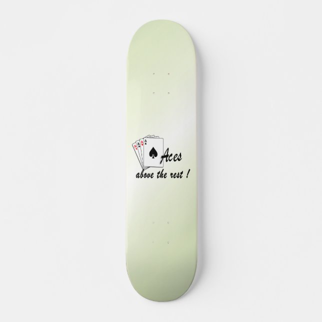 Skateboard Aces sobre el resto del verde (Anverso )