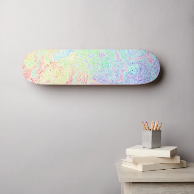 Skateboard Acid Trip Swirls (Arte de pared (horz))