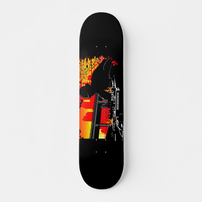 Skateboard Aciertos de scratching (Anverso )