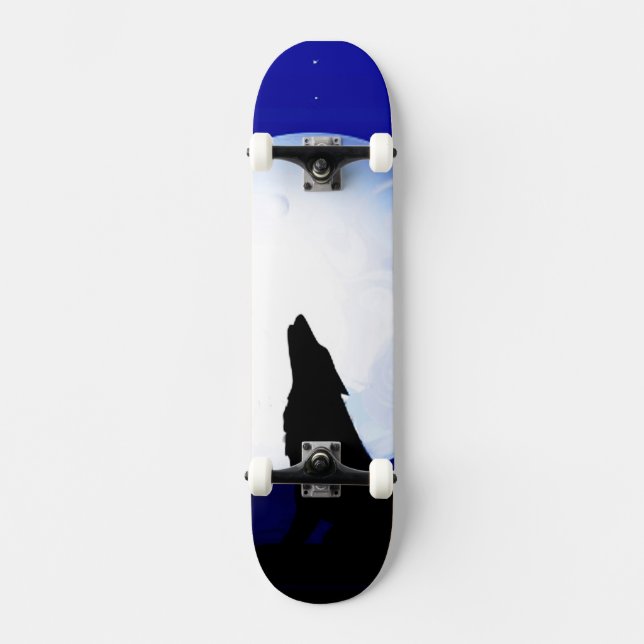 Skateboard Aclamación de Coyote del Suroeste en la Luna (Anverso)