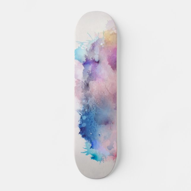 Skateboard Acuarela (Anverso)