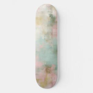 Skateboard Acuarela abstracta de suave rubor
