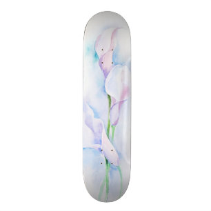 Skateboard acuarela con 3 calas