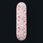 Skateboard Acuarela de flores silvestres<br><div class="desc">Flor silvestre brillante y alegre de acuarela y deja la pintura de un jardín demasiado grande. Perfecto para jardineros,  amantes de la naturaleza y floristas.</div>