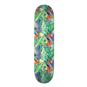 Skateboard Acuarela Humminbirds en la selva