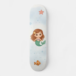 Skateboard Adorable little mermaid kids