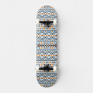 Skateboard Adorable patrón azteca acuarela