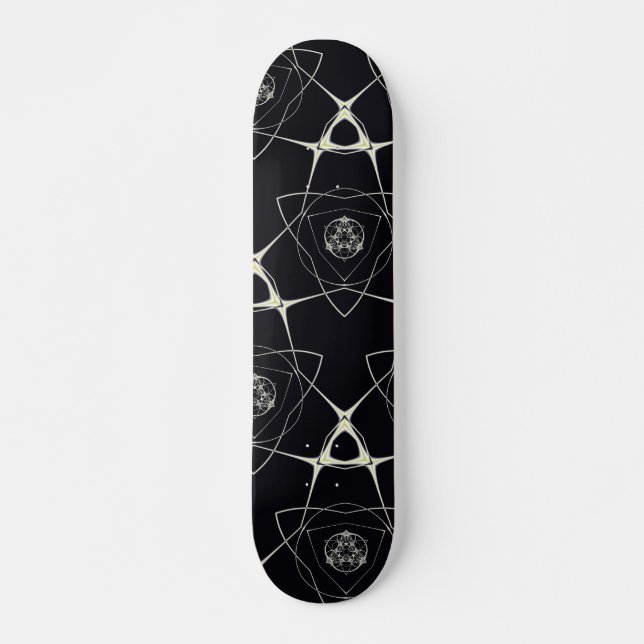 Skateboard Adorno Dorado (Anverso )