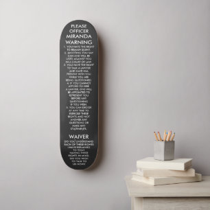 SKATEBOARD ADVERTENCIA DE MIRANDA