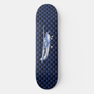 Skateboard Aeronaves Clásica Cromada Cessna Flying Carbon Fib