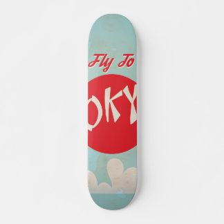 Skateboard Afiches de viaje de Tokio, Japón