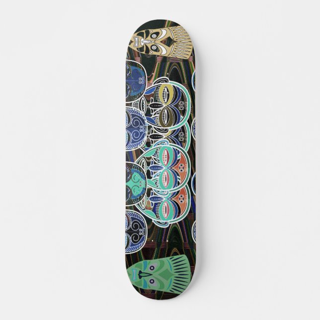 Skateboard African Masks V1 (Anverso )