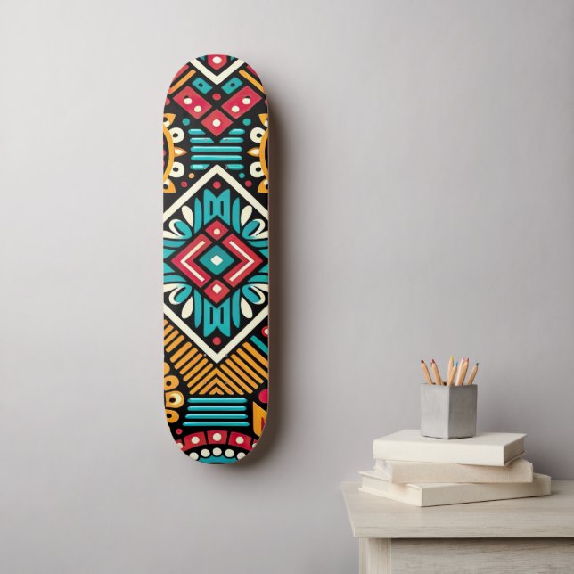 Skateboard Africana Vibrance Essence (Arte de la pared)