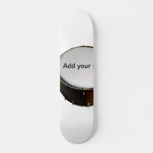 Skateboard Agrega tu nombre texto marrón negro redobles de ta