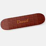Skateboard Agregar nombre Iniciales Marrón Cuadrados de Cojín<br><div class="desc">Añade cualquier nombre o iniciales que quieras en este gran diseño - Visita mi tienda para ver muchos más diseños de skateboard y camisetas de skateboard,  Hoodies,  Backpack,  Blankets y más.</div>