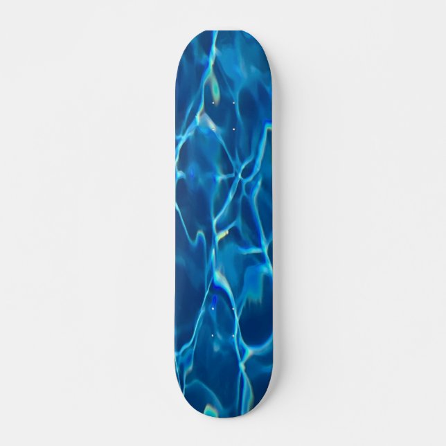 Skateboard Agua de la piscina azul oscura (Anverso )