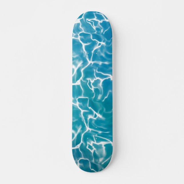 Skateboard Agua del Mar Azul (Anverso )