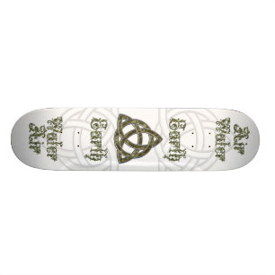 Skateboard Agua natural de la tierra del aire de Triquetra