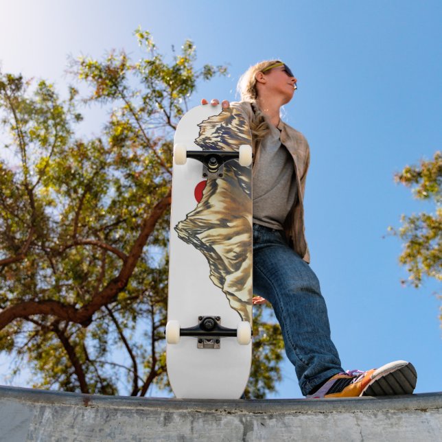 Skateboard Agua Retro Misty Mountain (Exterior 1)