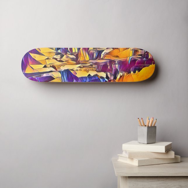 SKATEBOARD AGUA RÍO (Arte de pared (horz))