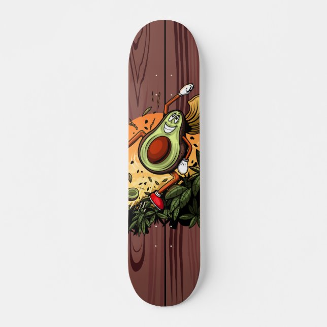Skateboard Aguacate feliz (Anverso )