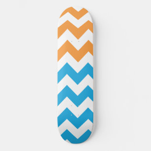 Skateboard Aguamarina-Naranja del zigzag