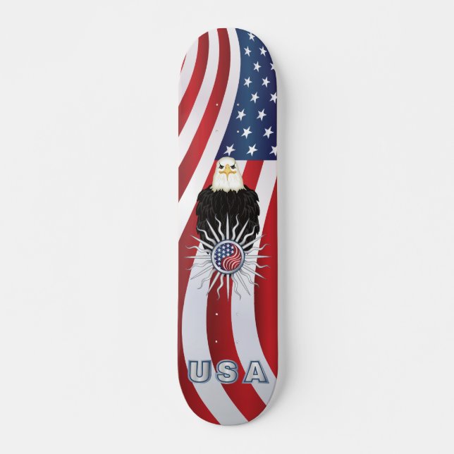 Skateboard Águila americana (Anverso )