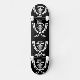 Skateboard Águila Blanca De Dos Cabezas