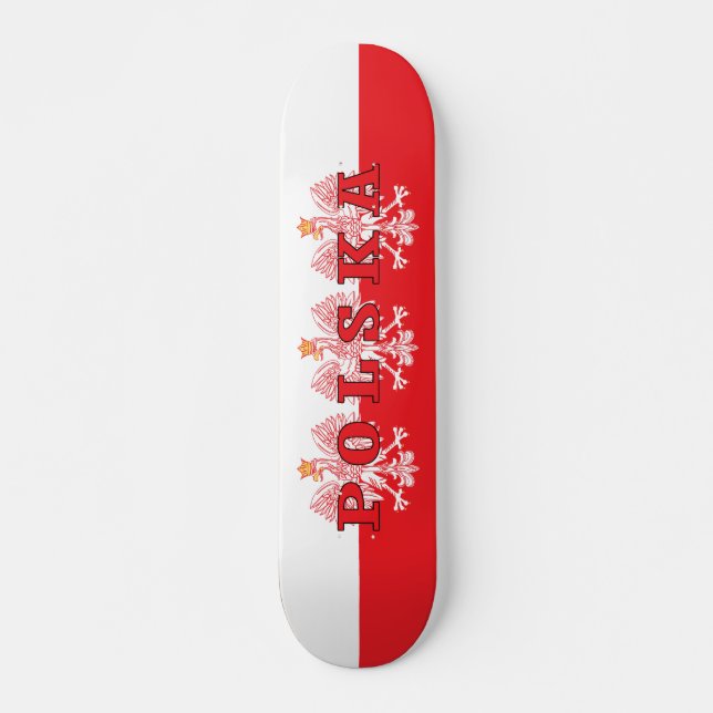 Skateboard Águilas Rojas de Polska (Anverso )