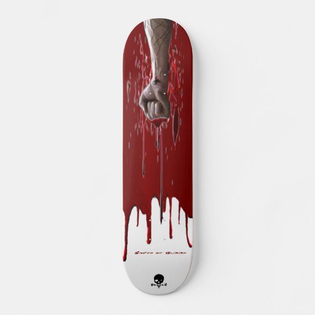 Skateboard Ahorrado por la sangre (Anverso)