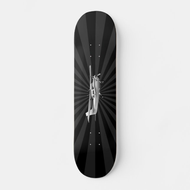 Skateboard Aircraft Classic Cessna Silhouette Sunburst (Anverso)