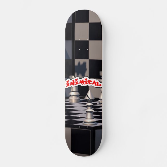 Skateboard Ajedrez hostil (Anverso)