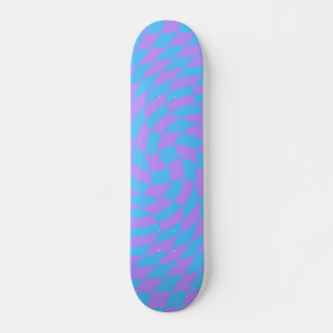 Skateboard Ajena de color azul pálido y lavanda